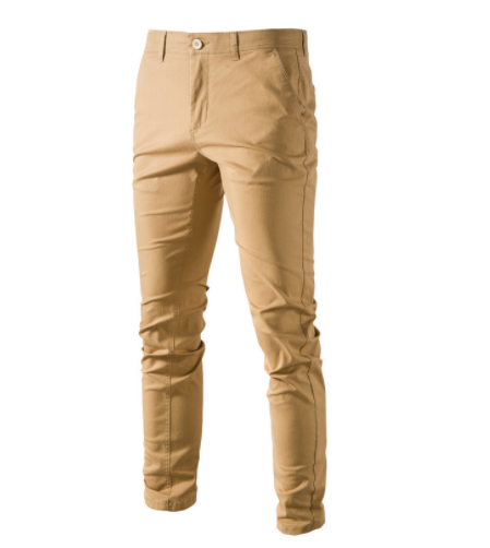 Solid Color Slim Fit Men's Pants - Premium  from Milly N Molly - Just $64! Shop now at Milly N Molly  