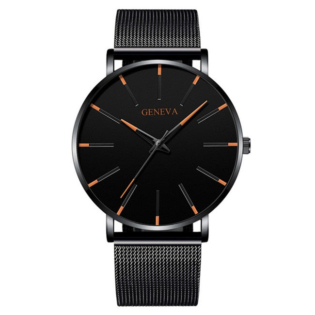 Minimalist Stainless Steel Mens Watch - Premium  from Milly N Molly - Just $20! Shop now at Milly N Molly  