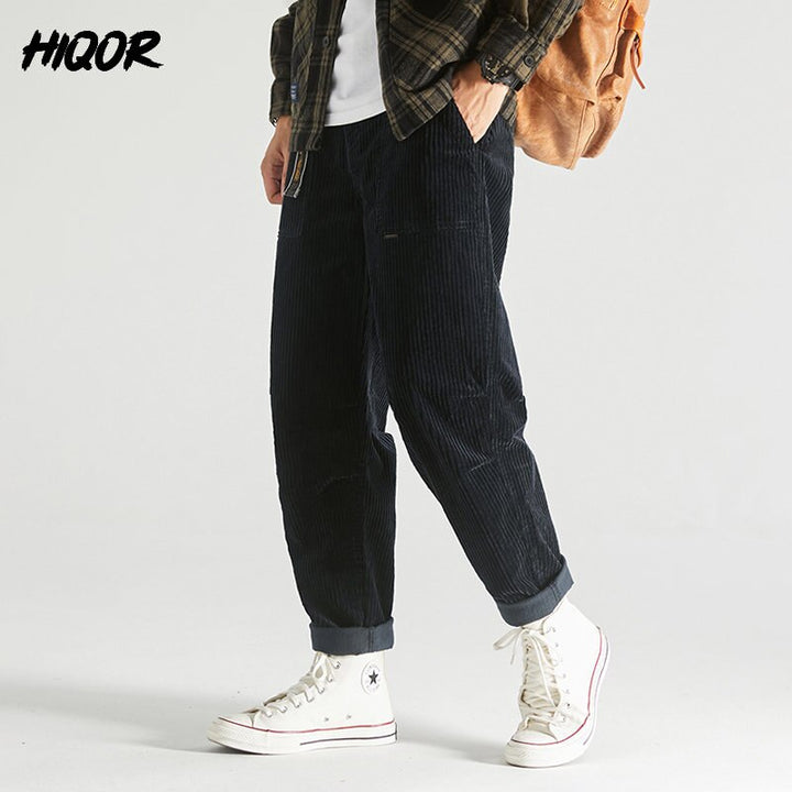 Loose Corduroy Male Cargo Pants - Premium  from Milly N Molly  - Just $74! Shop now at Milly N Molly  