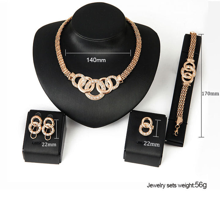 Gold Indian Bridal Jewelry Set - Premium  from Milly N Molly - Just $20! Shop now at Milly N Molly  