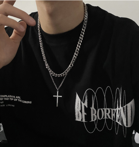 Vnox Mens Cross Necklaces - Premium  from Milly N Molly - Just $15! Shop now at Milly N Molly  