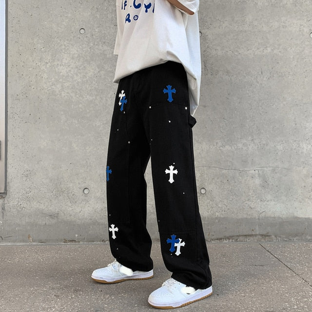 Baggy Printed Denim Pants - Premium  from Milly N Molly - Just $67! Shop now at Milly N Molly  