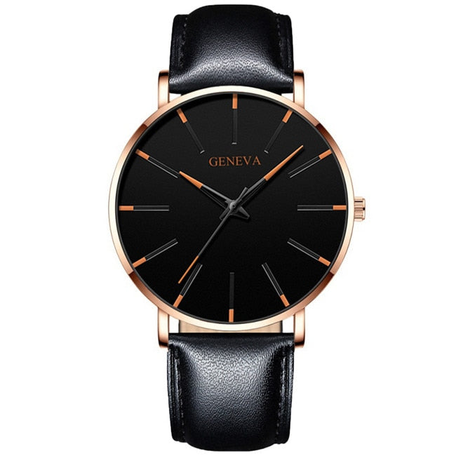 Minimalist Stainless Steel Mens Watch - Premium  from Milly N Molly - Just $20! Shop now at Milly N Molly  