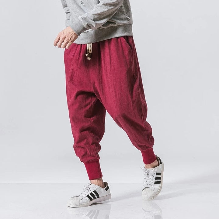 Cotton Linen Harem Pants for Men - Premium  from Milly N Molly - Just $35! Shop now at Milly N Molly  