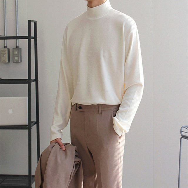 Casual Velvet Turtleneck Men Loose Sweater - Premium  from Milly N Molly - Just $40! Shop now at Milly N Molly  
