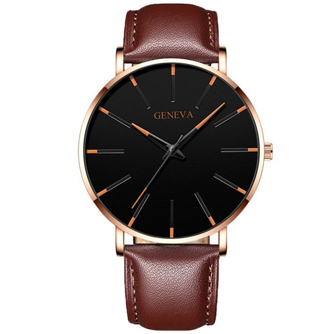 Minimalist Stainless Steel Mens Watch - Premium  from Milly N Molly - Just $20! Shop now at Milly N Molly  