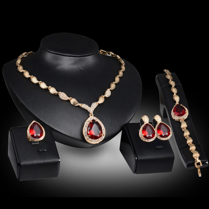 Gold Indian Bridal Jewelry Set - Premium  from Milly N Molly - Just $20! Shop now at Milly N Molly  