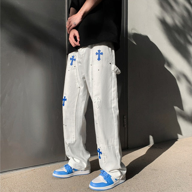Baggy Printed Denim Pants - Premium  from Milly N Molly - Just $67! Shop now at Milly N Molly  