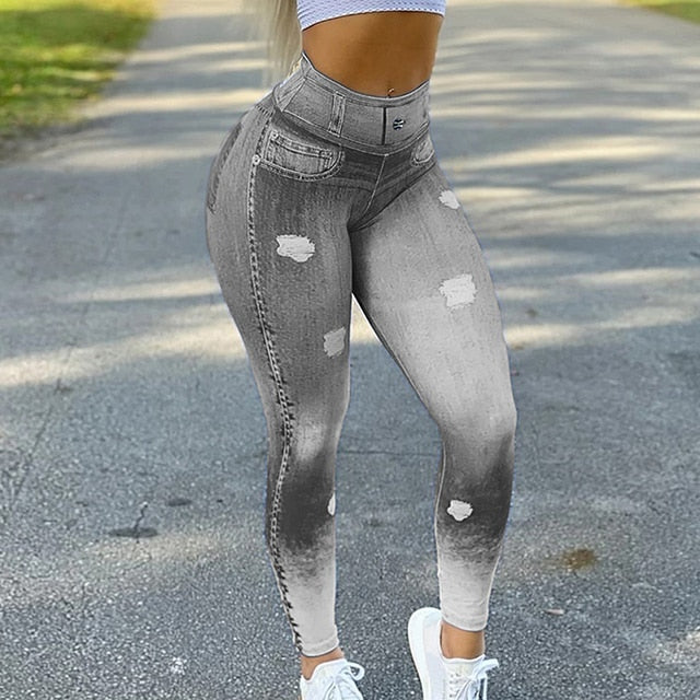 Faux Denim Jean Leggings - Premium  from Milly N Molly  - Just $31! Shop now at Milly N Molly  