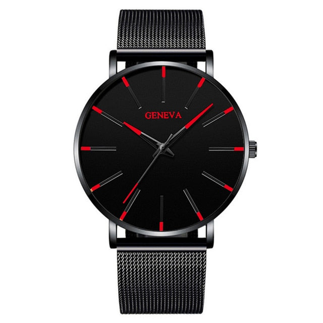Minimalist Stainless Steel Mens Watch - Premium  from Milly N Molly - Just $20! Shop now at Milly N Molly  