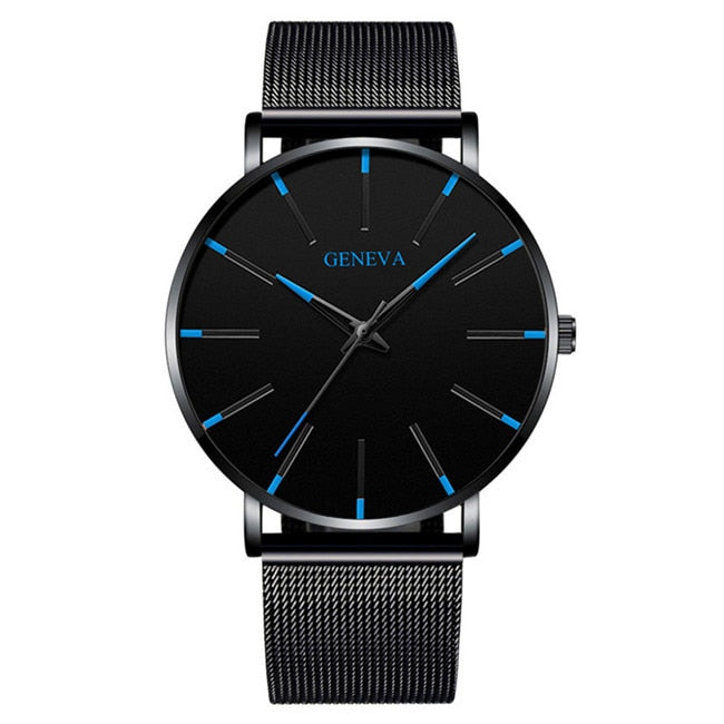 Minimalist Stainless Steel Mens Watch - Premium  from Milly N Molly - Just $20! Shop now at Milly N Molly  