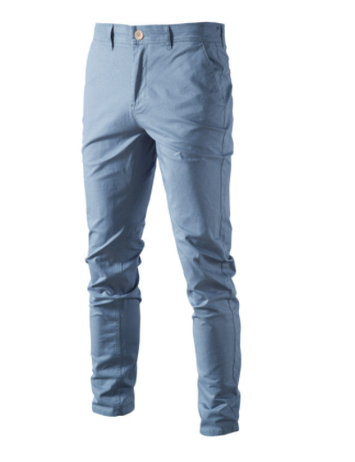 Solid Color Slim Fit Men's Pants - Premium  from Milly N Molly - Just $64! Shop now at Milly N Molly  