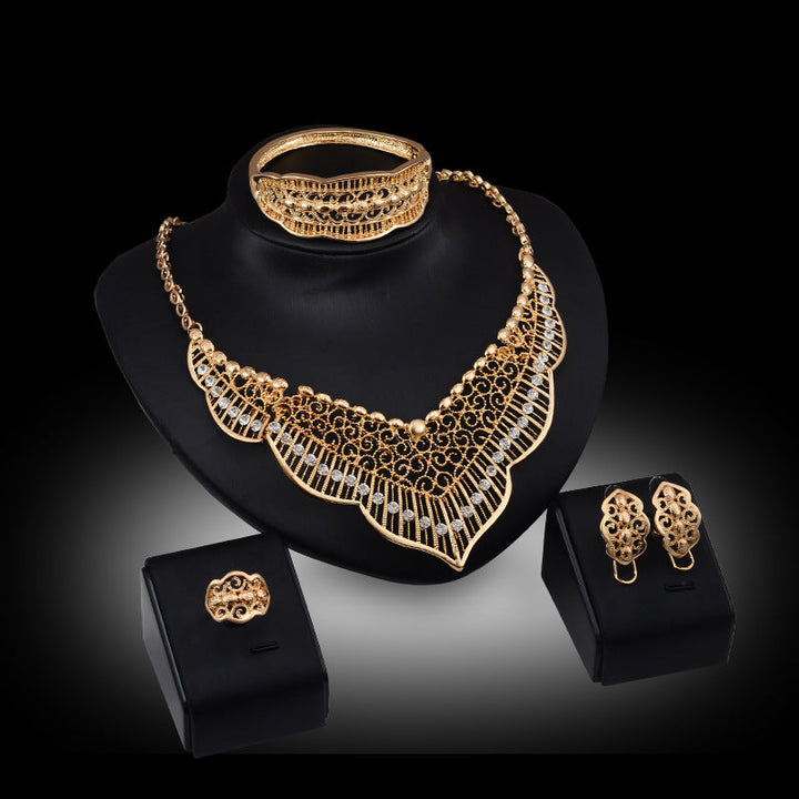 Gold Indian Bridal Jewelry Set - Premium  from Milly N Molly - Just $20! Shop now at Milly N Molly  