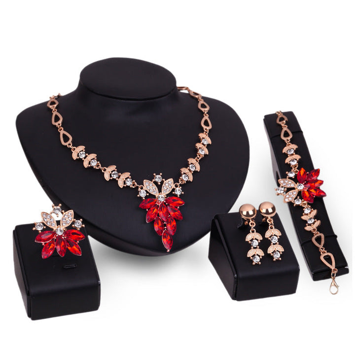 Gold Indian Bridal Jewelry Set - Premium  from Milly N Molly - Just $20! Shop now at Milly N Molly  