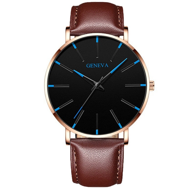 Minimalist Stainless Steel Mens Watch - Premium  from Milly N Molly - Just $20! Shop now at Milly N Molly  