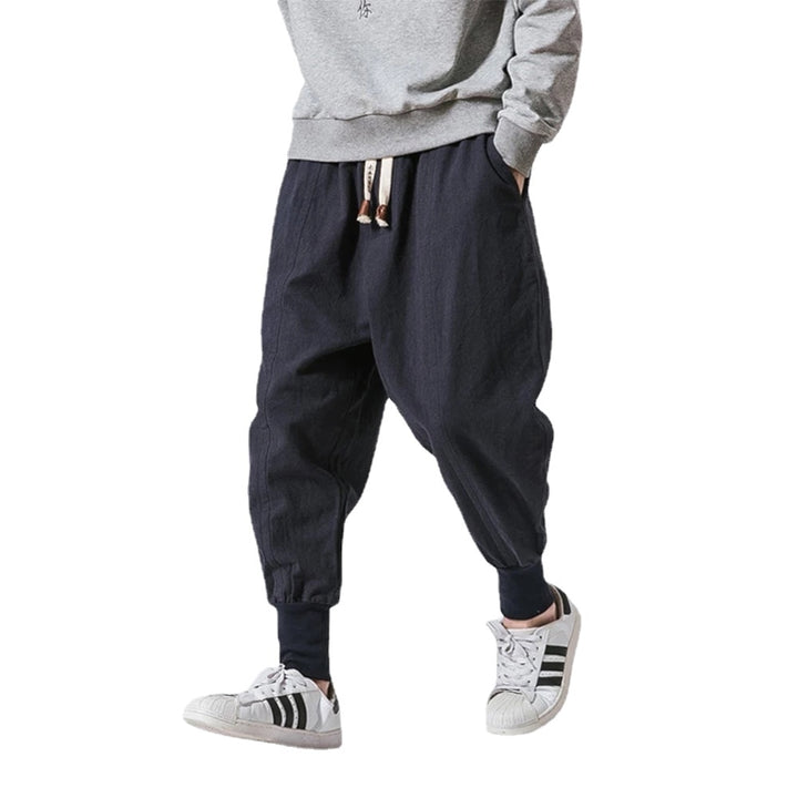 Cotton Linen Harem Pants for Men - Premium  from Milly N Molly - Just $35! Shop now at Milly N Molly  