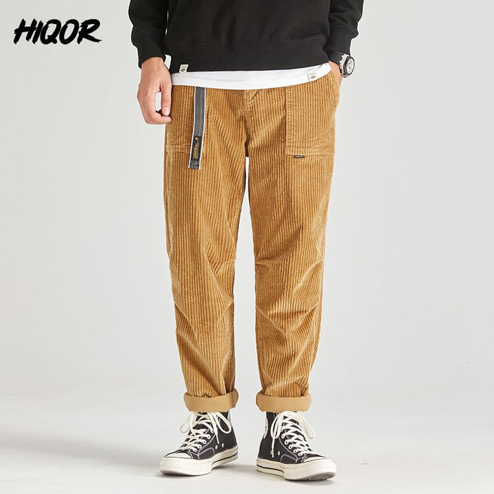 Loose Corduroy Male Cargo Pants - Premium  from Milly N Molly  - Just $74! Shop now at Milly N Molly  