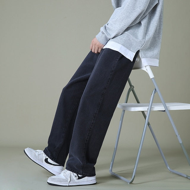 Men's Denim Wide-leg Pants - Premium  from Milly N Molly  - Just $54! Shop now at Milly N Molly  