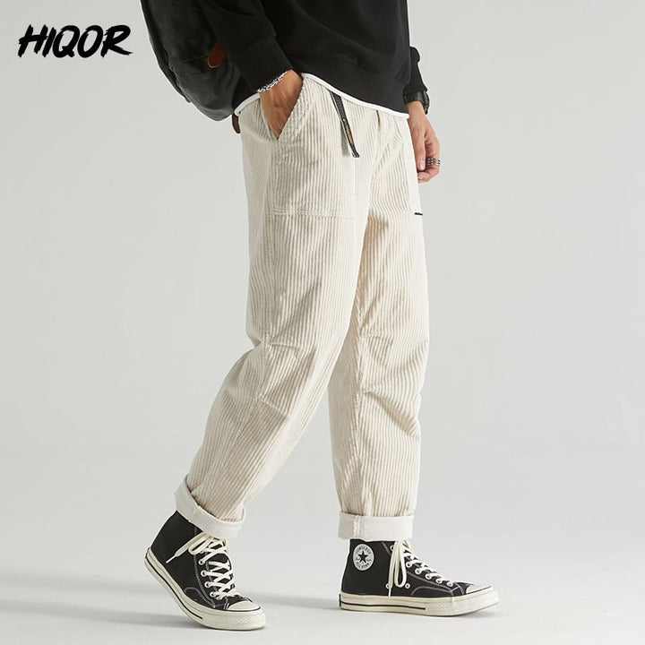 Loose Corduroy Male Cargo Pants - Premium  from Milly N Molly  - Just $74! Shop now at Milly N Molly  