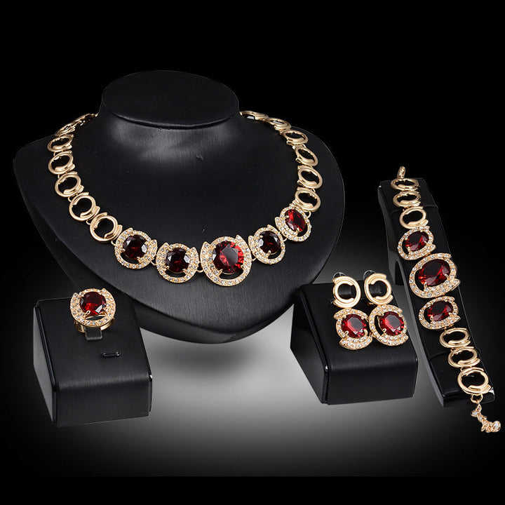 Gold Indian Bridal Jewelry Set - Premium  from Milly N Molly - Just $20! Shop now at Milly N Molly  
