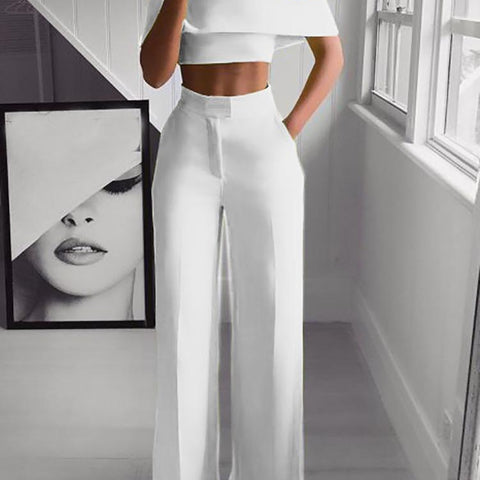 Cropped Top + Long Trousers Set - Premium  from Milly N Molly  - Just $56! Shop now at Milly N Molly  