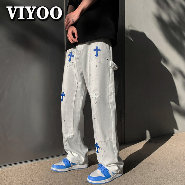 Baggy Printed Denim Pants - Premium  from Milly N Molly - Just $67! Shop now at Milly N Molly  
