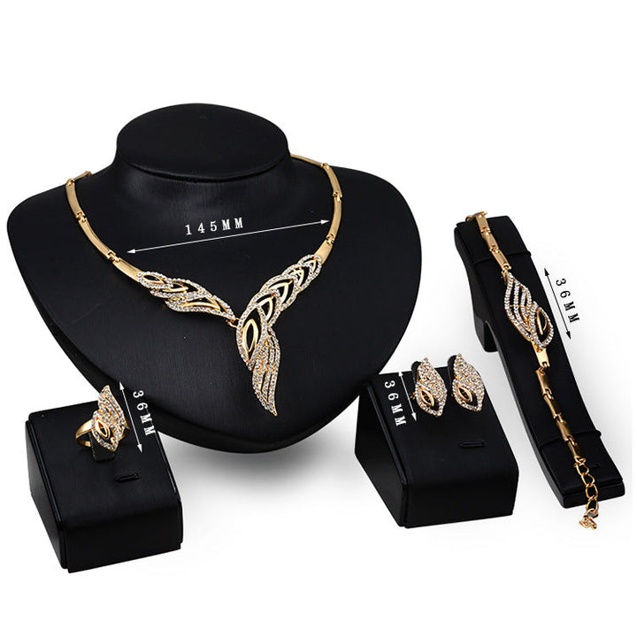 Gold Indian Bridal Jewelry Set - Premium  from Milly N Molly - Just $20! Shop now at Milly N Molly  