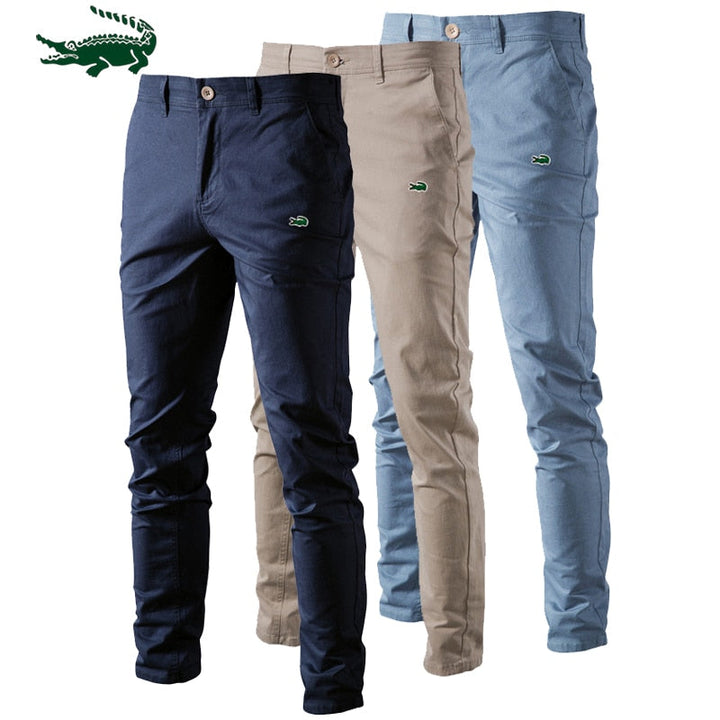 Solid Color Slim Fit Men's Pants - Premium  from Milly N Molly - Just $64! Shop now at Milly N Molly  