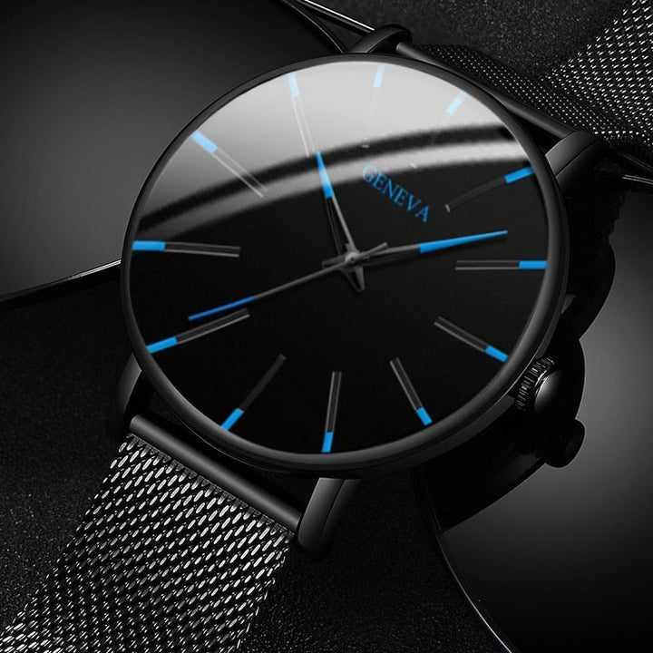 Minimalist Stainless Steel Mens Watch - Premium  from Milly N Molly - Just $20! Shop now at Milly N Molly  