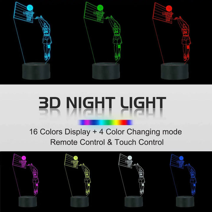Basketball 3D Lamp - Premium  from Milly N Molly - Just $34! Shop now at Milly N Molly  