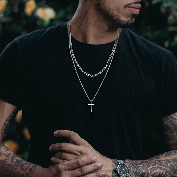 Vnox Mens Cross Necklaces - Premium  from Milly N Molly - Just $15! Shop now at Milly N Molly  