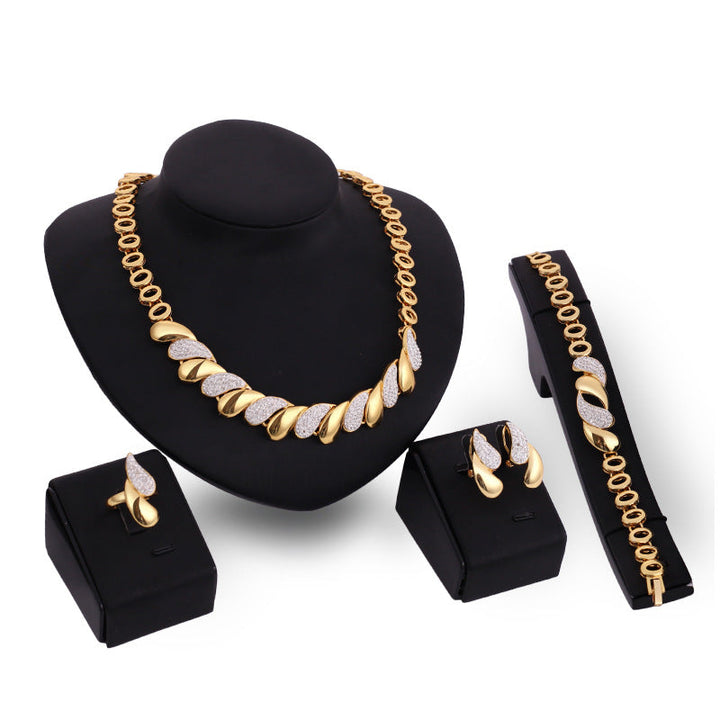Gold Indian Bridal Jewelry Set - Premium  from Milly N Molly - Just $20! Shop now at Milly N Molly  