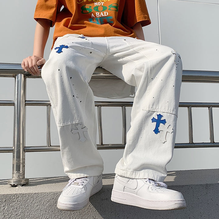 Baggy Printed Denim Pants - Premium  from Milly N Molly - Just $67! Shop now at Milly N Molly  