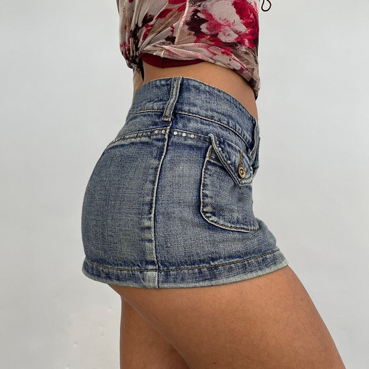 Vintage Diamond Denim Mini Skirt - Premium  from Milly N Molly - Just $46! Shop now at Milly N Molly  