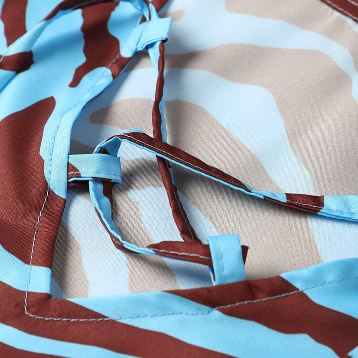 Zebra V-neck Women Blouse - Premium  from Milly N Molly - Just $35! Shop now at Milly N Molly  