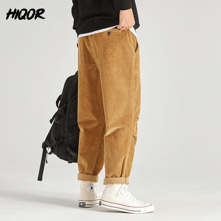 Loose Corduroy Male Cargo Pants - Premium  from Milly N Molly  - Just $74! Shop now at Milly N Molly  