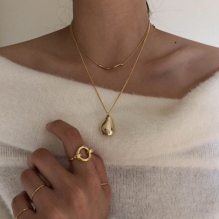 2Pcs Set Waterdrop Irregular Necklaces - Premium  from Milly N Molly - Just $20! Shop now at Milly N Molly  
