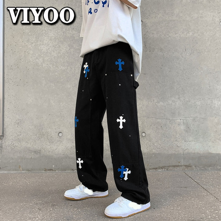 Baggy Printed Denim Pants - Premium  from Milly N Molly - Just $67! Shop now at Milly N Molly  
