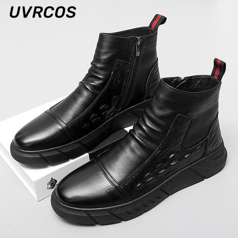 Thick-soled Men Work Boots Shoes - Premium  from Milly N Molly - Just $67! Shop now at Milly N Molly  