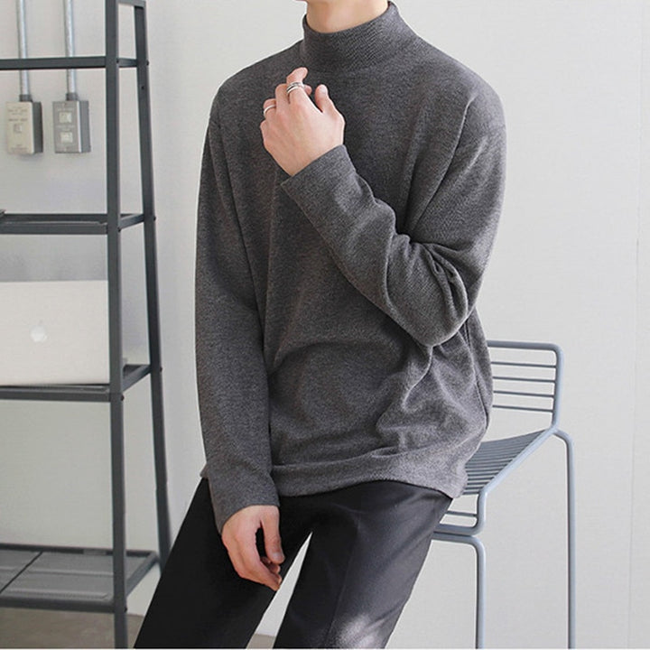 Casual Velvet Turtleneck Men Loose Sweater - Premium  from Milly N Molly - Just $40! Shop now at Milly N Molly  