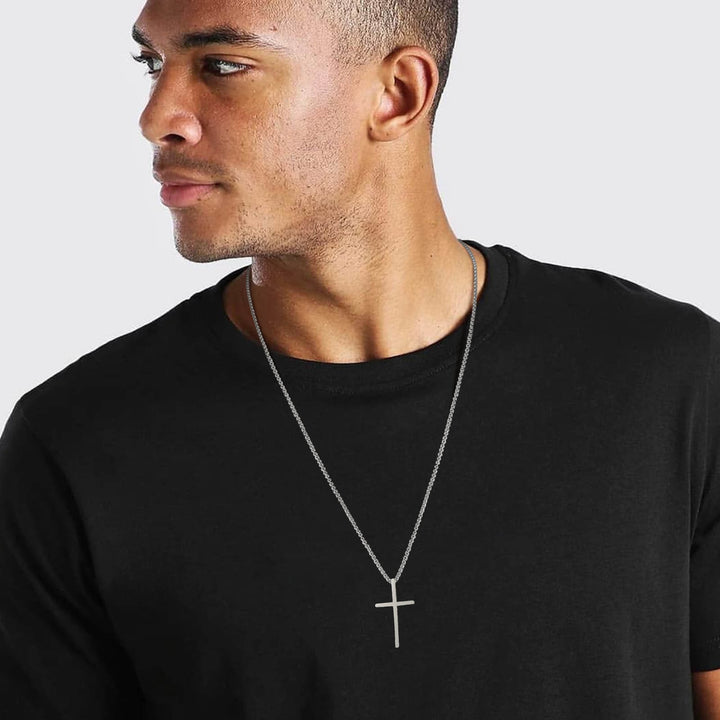 Vnox Mens Cross Necklaces - Premium  from Milly N Molly - Just $15! Shop now at Milly N Molly  