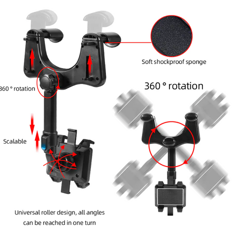 360° Rotatable Smart Phone Car Holder - Premium  from My Store - Just $14.95! Shop now at Milly N Molly  
