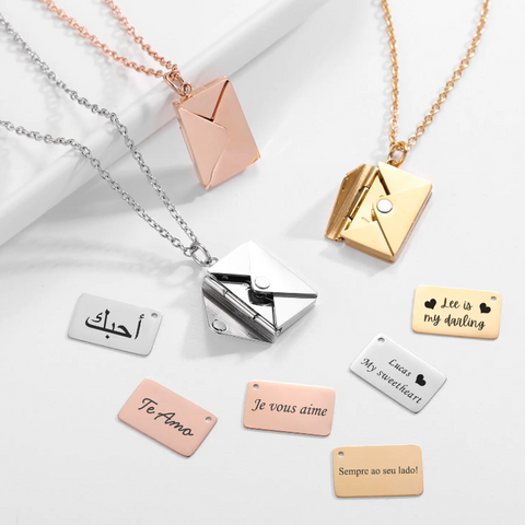 Envelope Necklace - Premium  from My Store - Just $8.90! Shop now at Milly N Molly  
