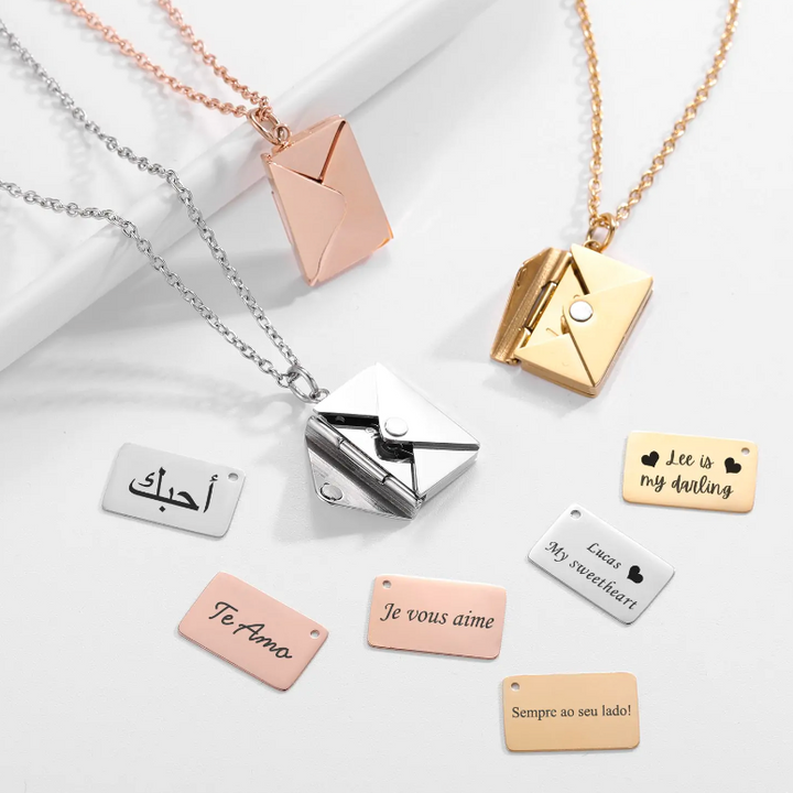 Envelope Necklace - Premium  from My Store - Just $8.90! Shop now at Milly N Molly  