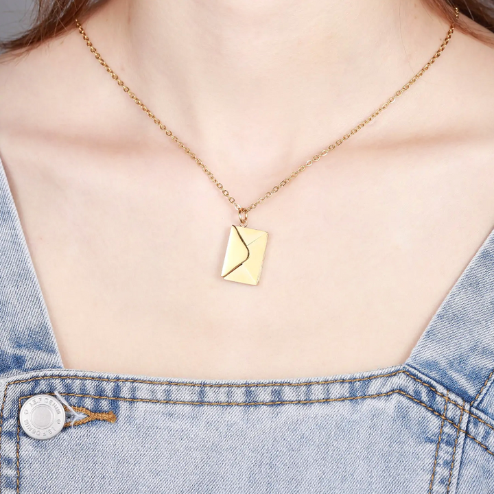 Envelope Necklace - Premium  from My Store - Just $8.90! Shop now at Milly N Molly  