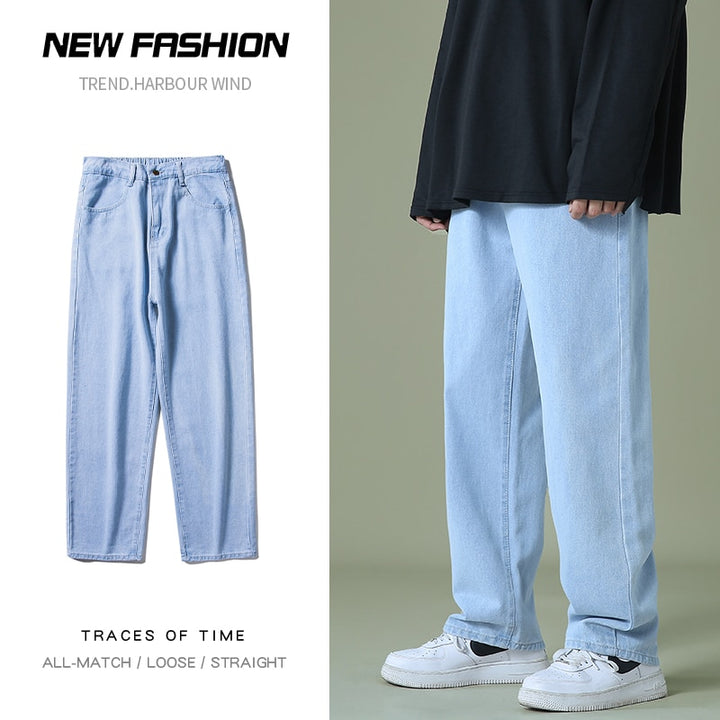 Men's Denim Wide-leg Pants - Premium  from Milly N Molly  - Just $54! Shop now at Milly N Molly  