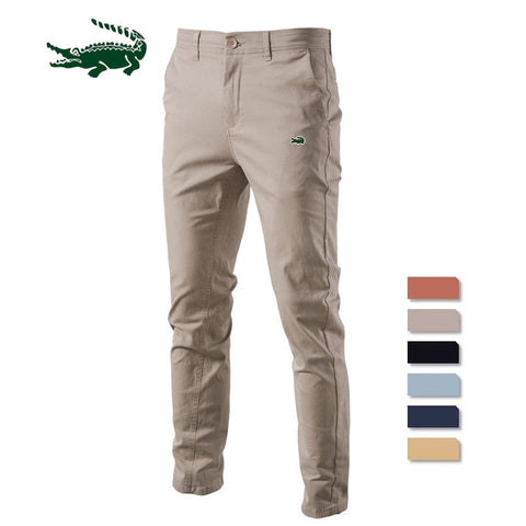 Solid Color Slim Fit Men's Pants - Premium  from Milly N Molly - Just $64! Shop now at Milly N Molly  