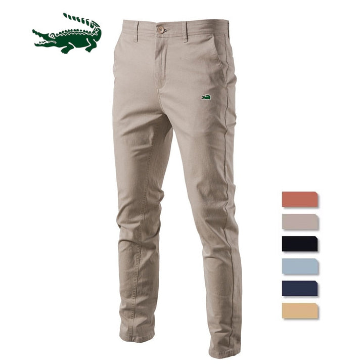 Solid Color Slim Fit Men's Pants - Premium  from Milly N Molly - Just $64! Shop now at Milly N Molly  