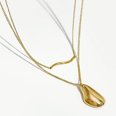 2Pcs Set Waterdrop Irregular Necklaces - Premium  from Milly N Molly - Just $20! Shop now at Milly N Molly  