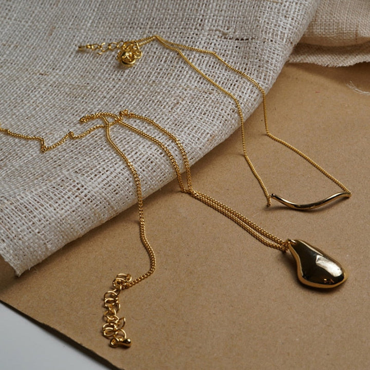 2Pcs Set Waterdrop Irregular Necklaces - Premium  from Milly N Molly - Just $20! Shop now at Milly N Molly  